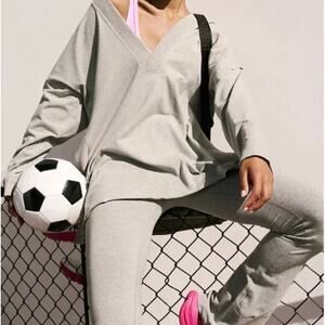 Free People Movement Hot Shot Reversible Long Sleeve Set Grey